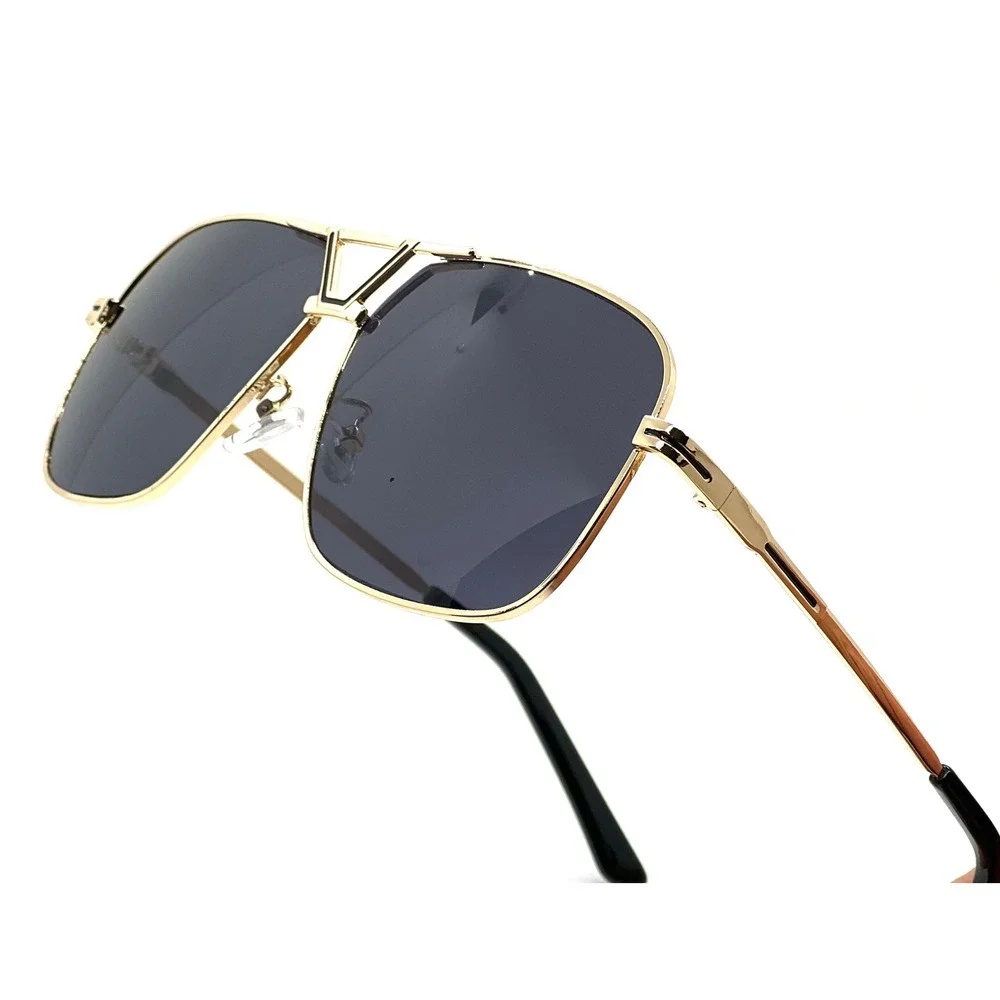 Men Sunglasses Dark Black Lens Hip Hop‎ Style Cholo Gangs Street Wear Trendy New
